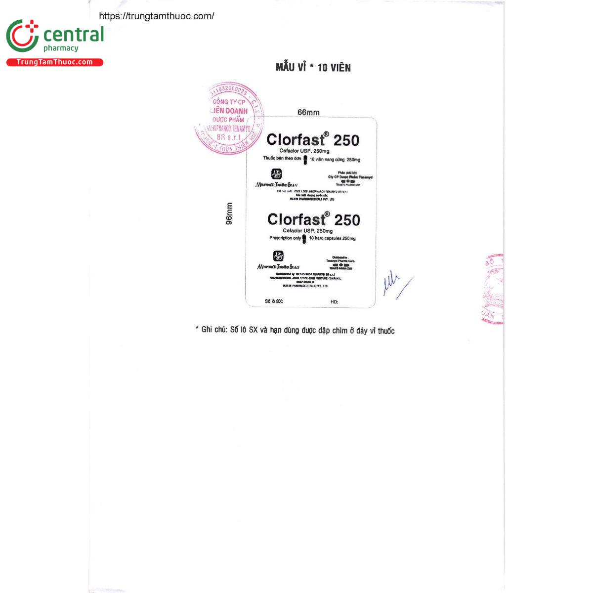 clorfast 250 6 O5337 clorfast 250 6 O5337
