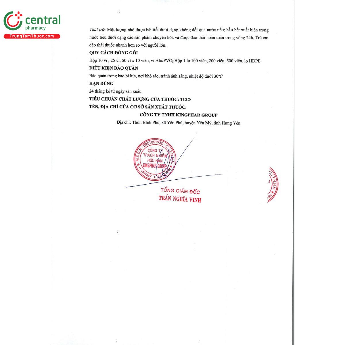 clorpheniramin 4mg kingphar 8 S7456