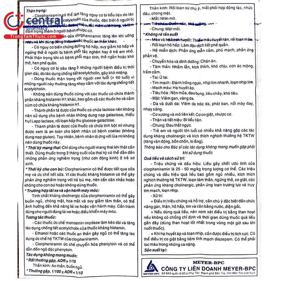 clorpheniramin 4mg meyer 4 C1483