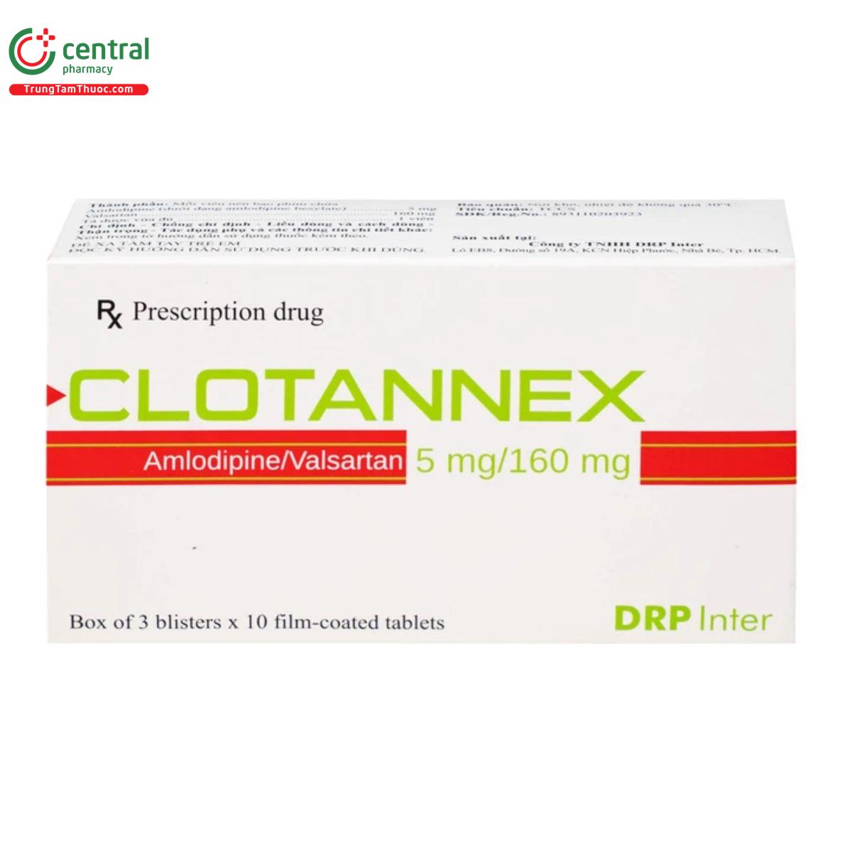 clotannex 5mg160mg 3 J3625 clotannex 5mg160mg 3 J3625