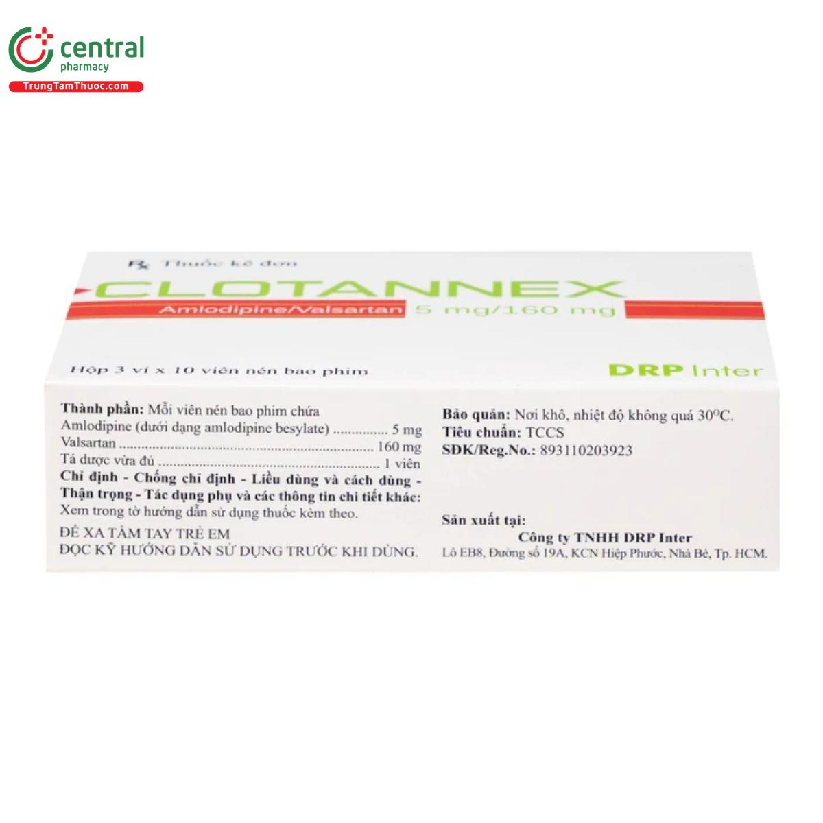 clotannex 5mg160mg 4 K4218 clotannex 5mg160mg 4 K4218