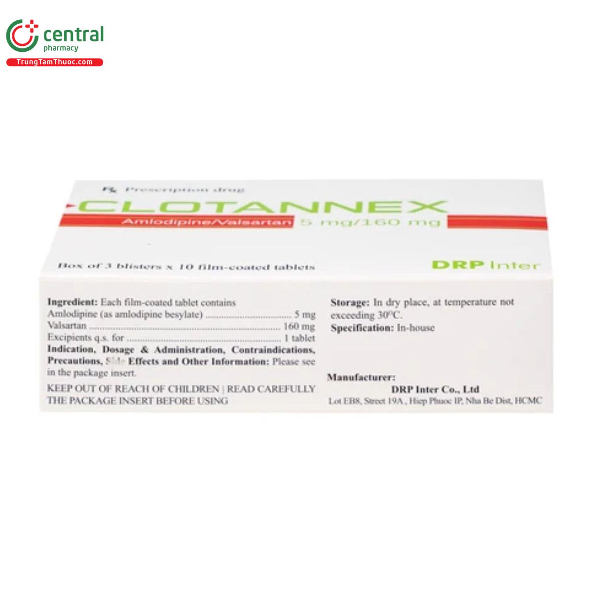 clotannex 5mg160mg 5 N5387 clotannex 5mg160mg 5 N5387