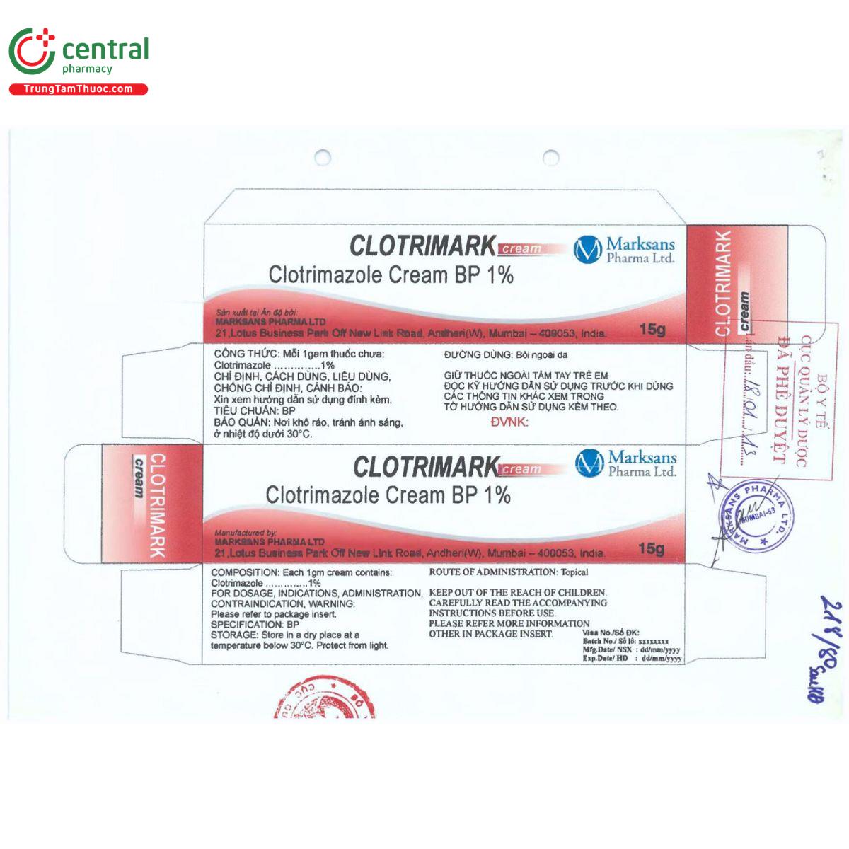 clotrimark cream 5 T7208 clotrimark cream 5 T7208