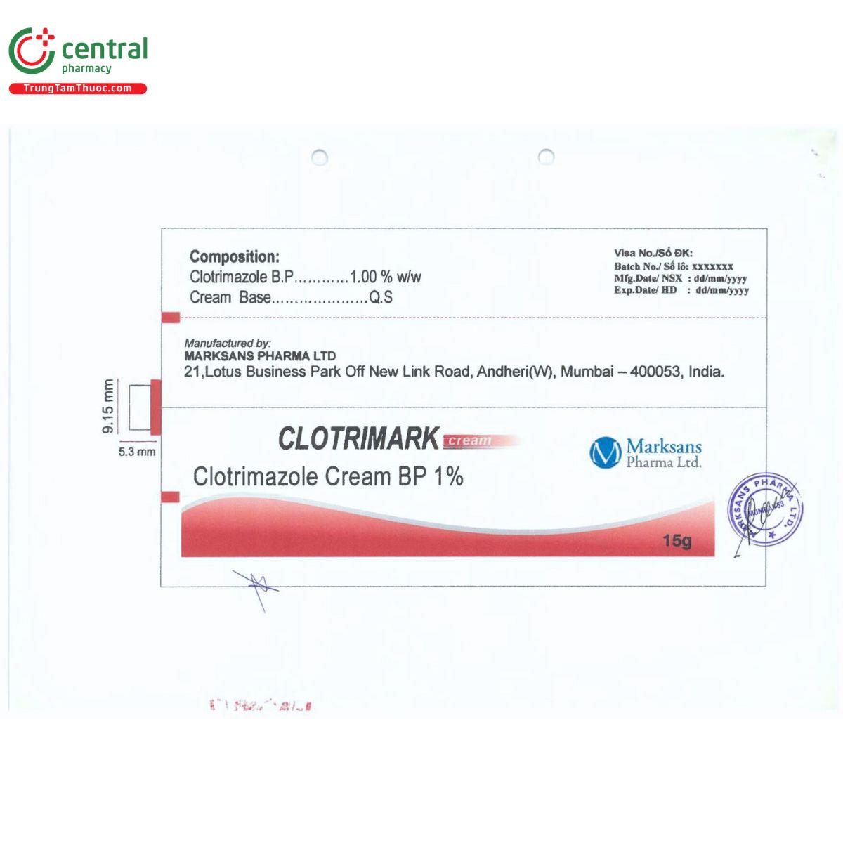 clotrimark cream 6 E1836 clotrimark cream 6 E1836