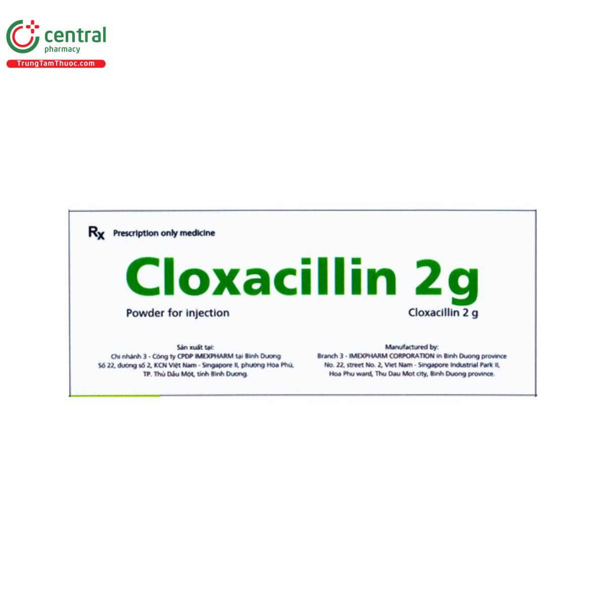 cloxacillin 2g imexpharm 2 S7370