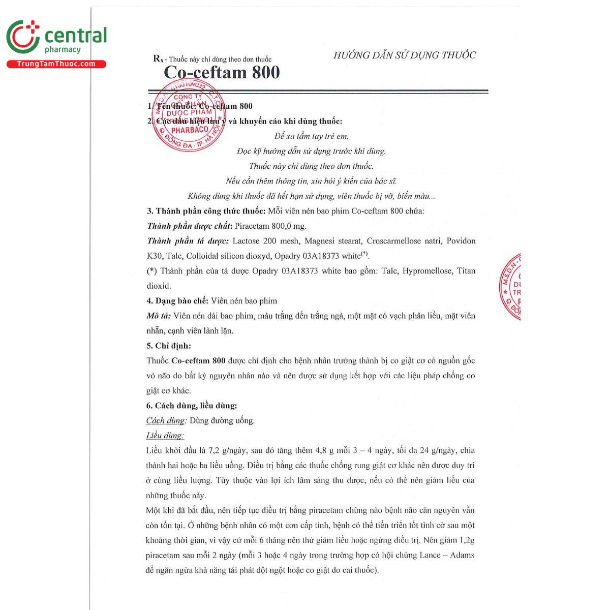 co ceftam 800 4 I3227 co ceftam 800 4 I3227