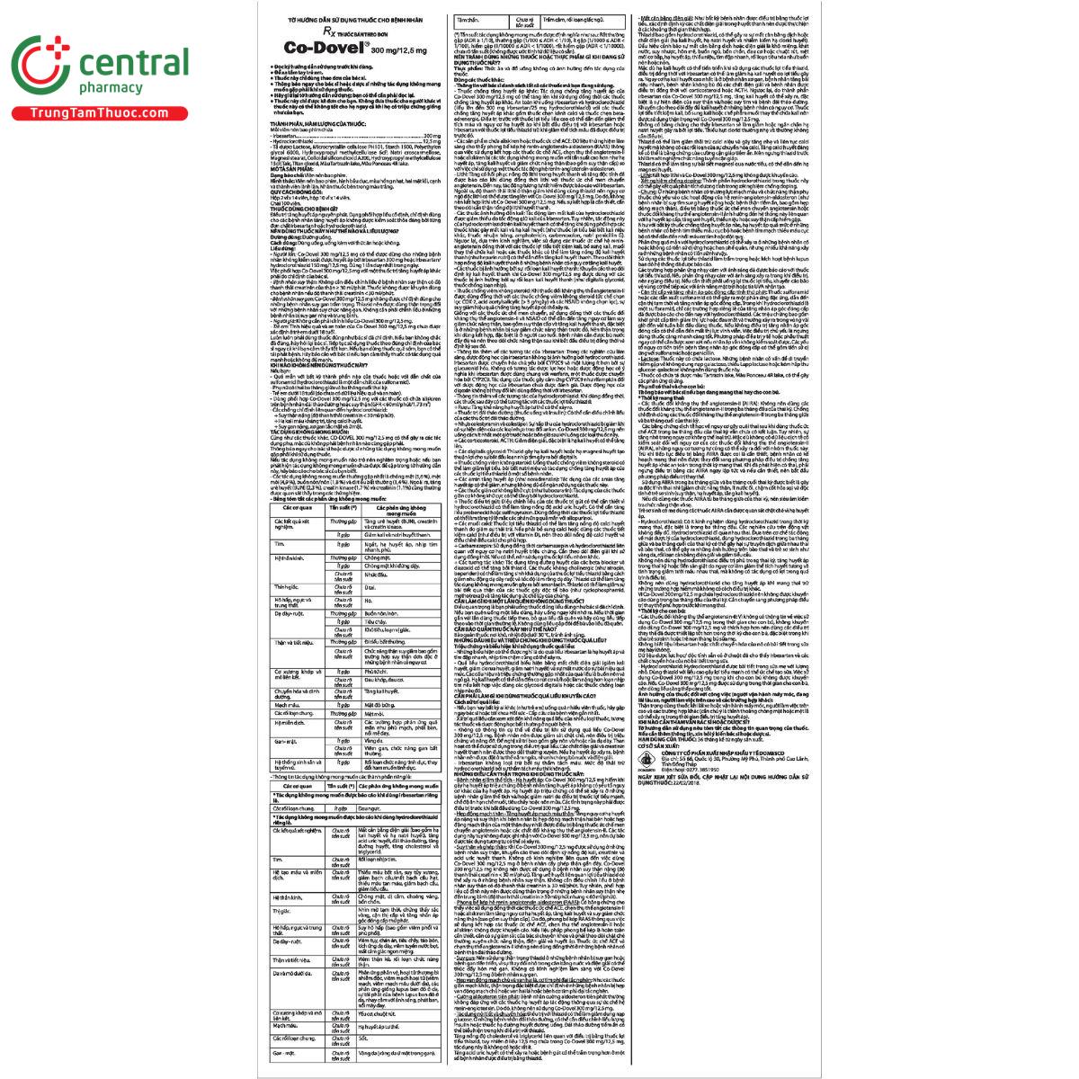 co dovel 300 12 5 mg 4 Q6216 co dovel 300 12 5 mg 4 Q6216