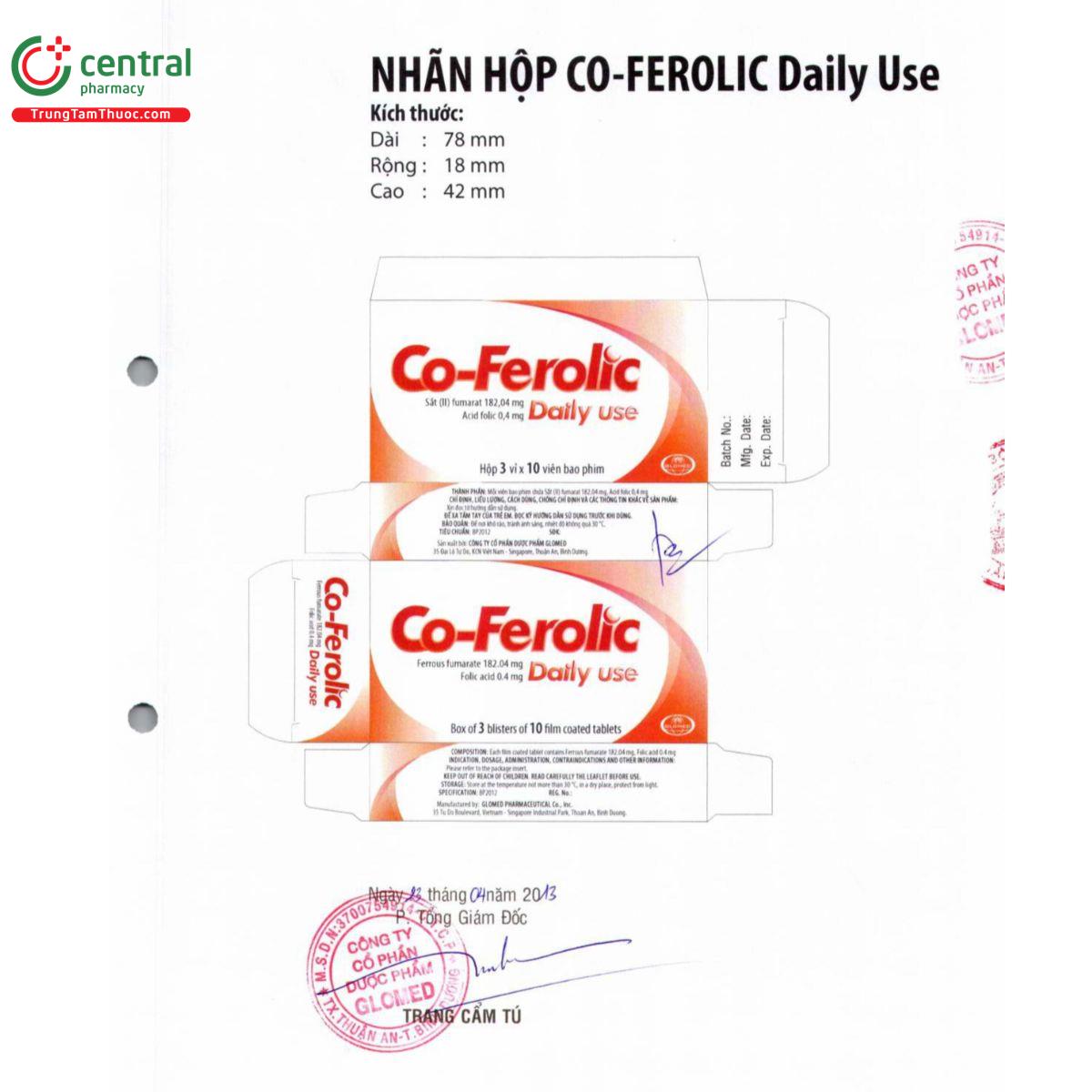 co ferolic daily use 2 H2165 co ferolic daily use 2 H2165