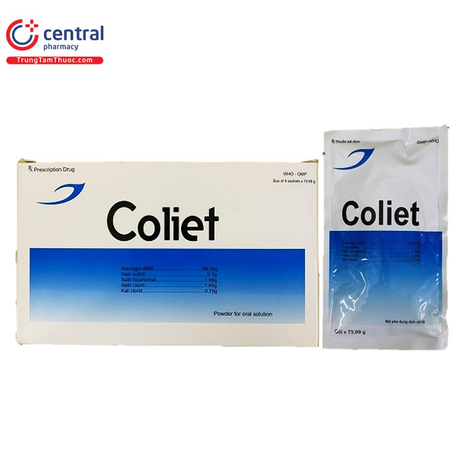 [CHÍNH HÃNG] Thuốc Coliet điều trị táo bón, làm rỗng đại tràng