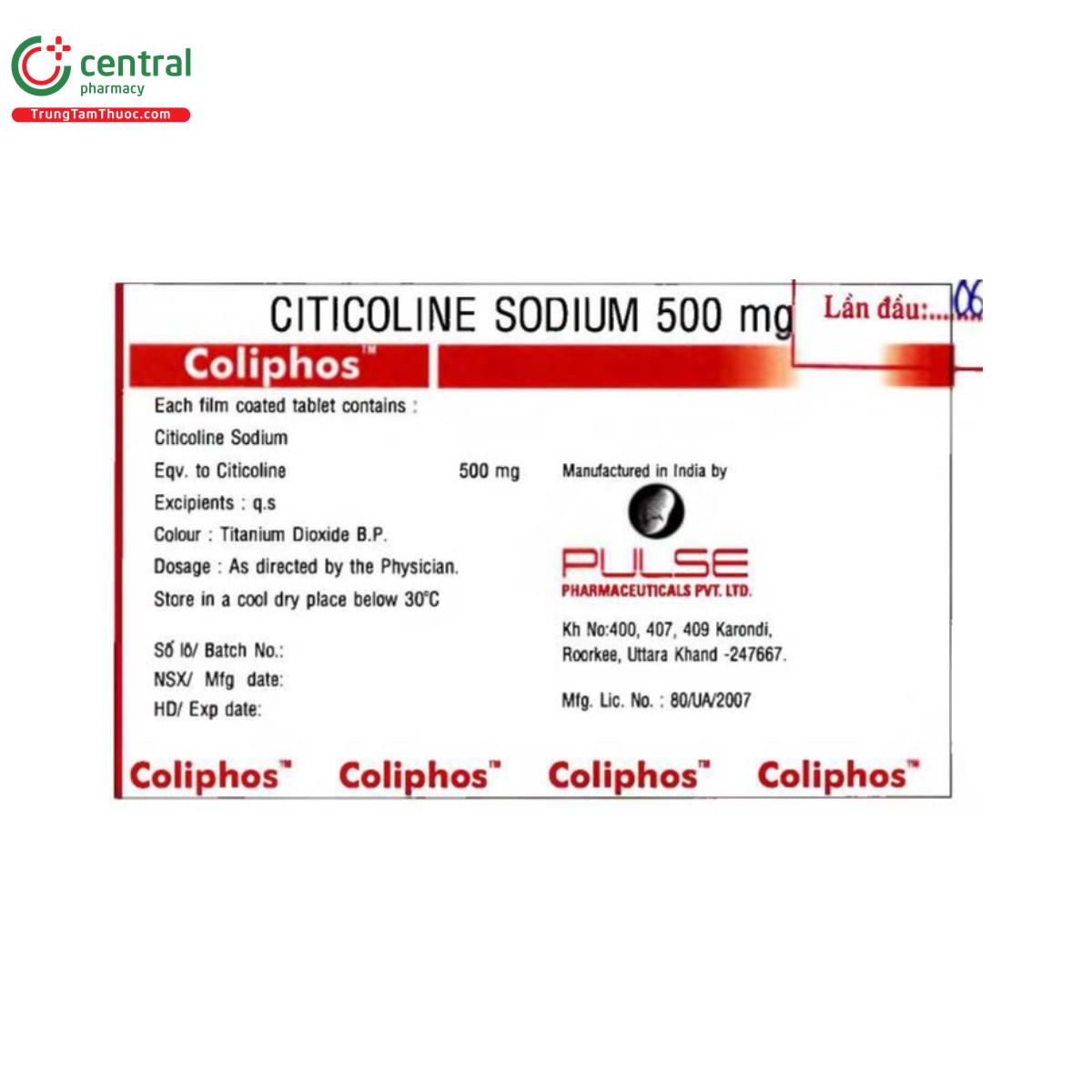 coliphos 500mg 4 K4723