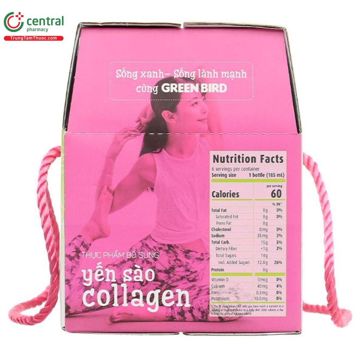 collagen green bird 6 D1150