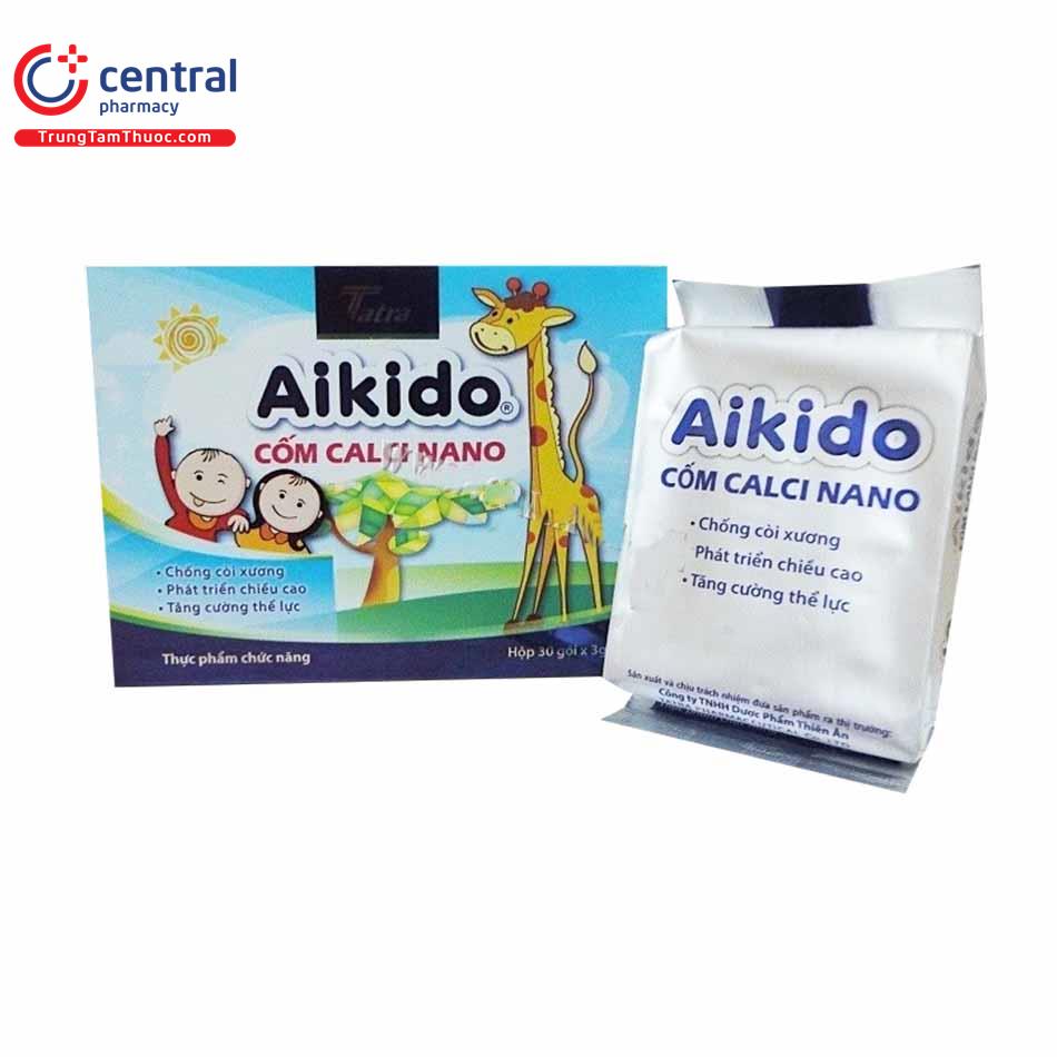 Cốm Calci Nano Aikido bổ sung vitamin và khoáng chất cho bé yêu