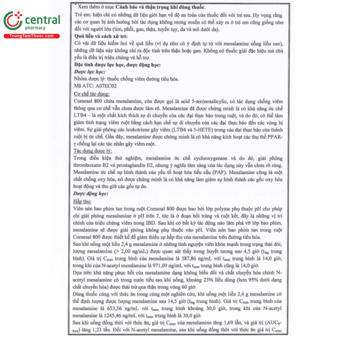 comesal 800mg 8 C0362