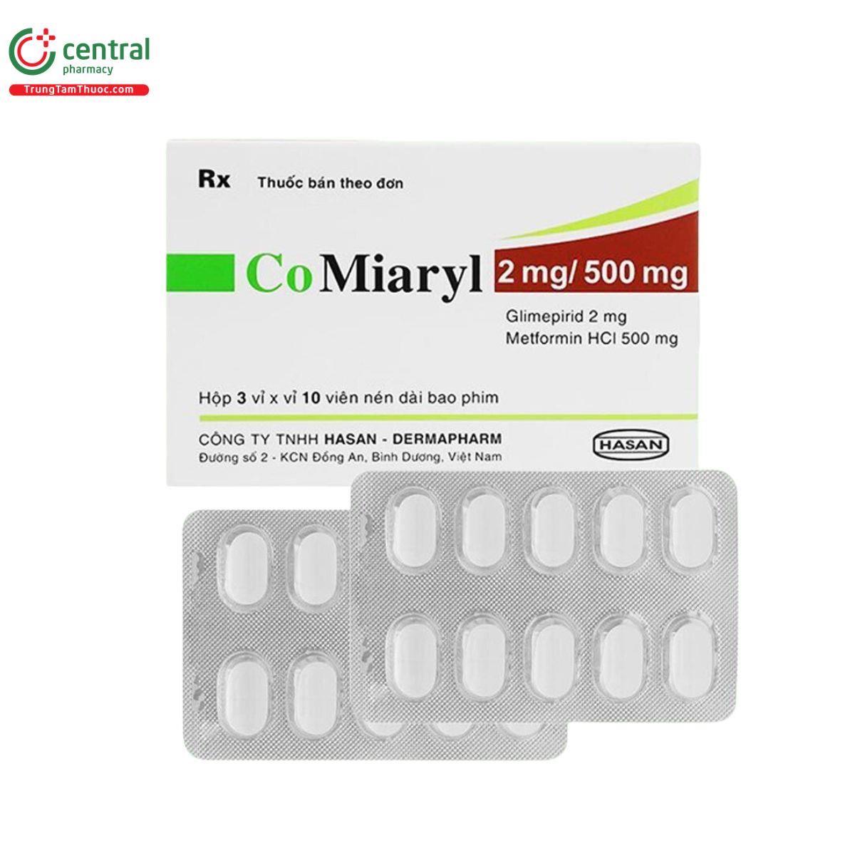 comiaryl 2mg 500mg 3 E1038