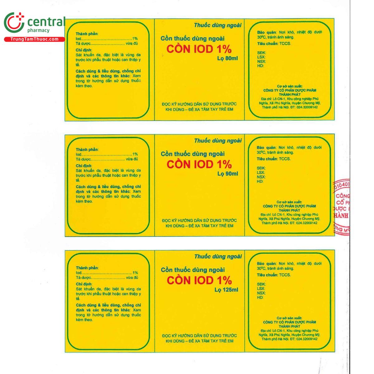 con iod 1 tp pharm 2 B0061