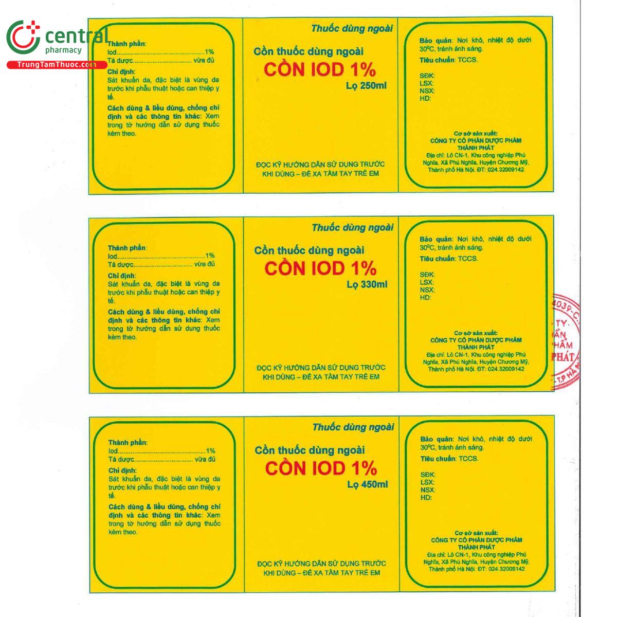 con iod 1 tp pharm 3 P6788