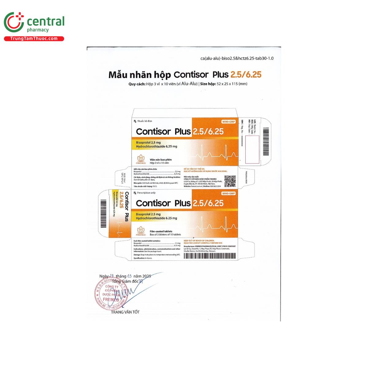 contisor plus 25 625mg 2 D1738 contisor plus 25 625mg 2 D1738