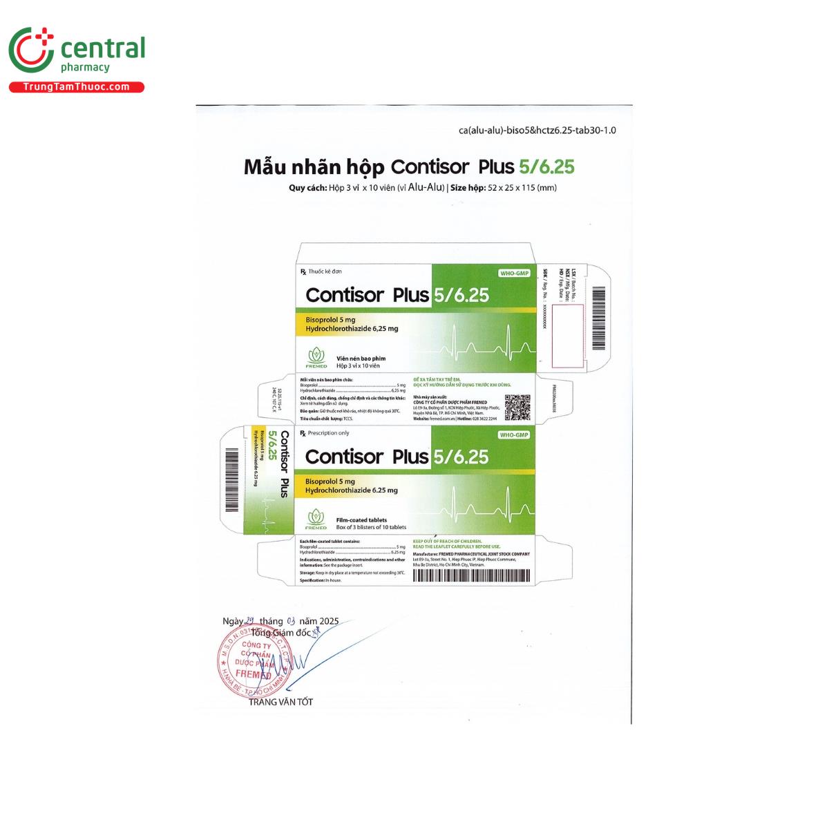 contisor plus 5 625mg 3 F2744 contisor plus 5 625mg 3 F2744