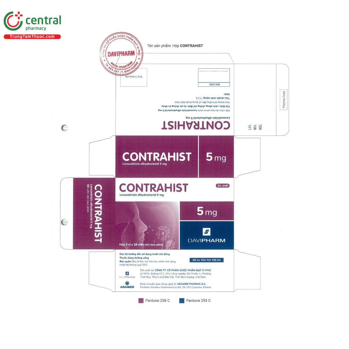 contrahist 5mg 14 M5002