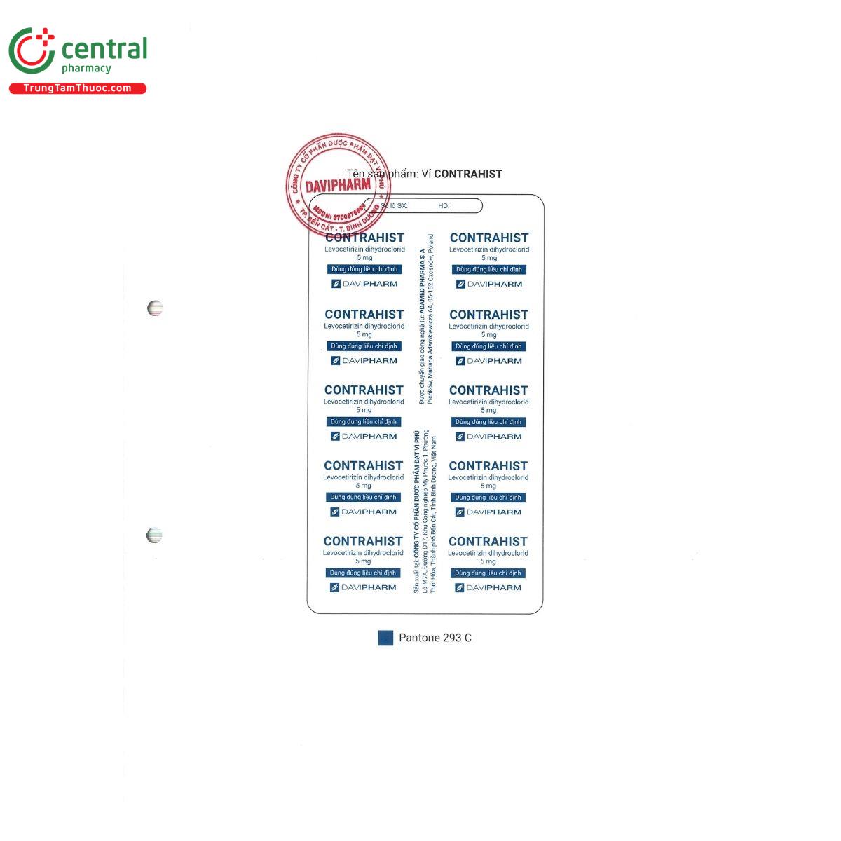 contrahist 5mg 15 D1610