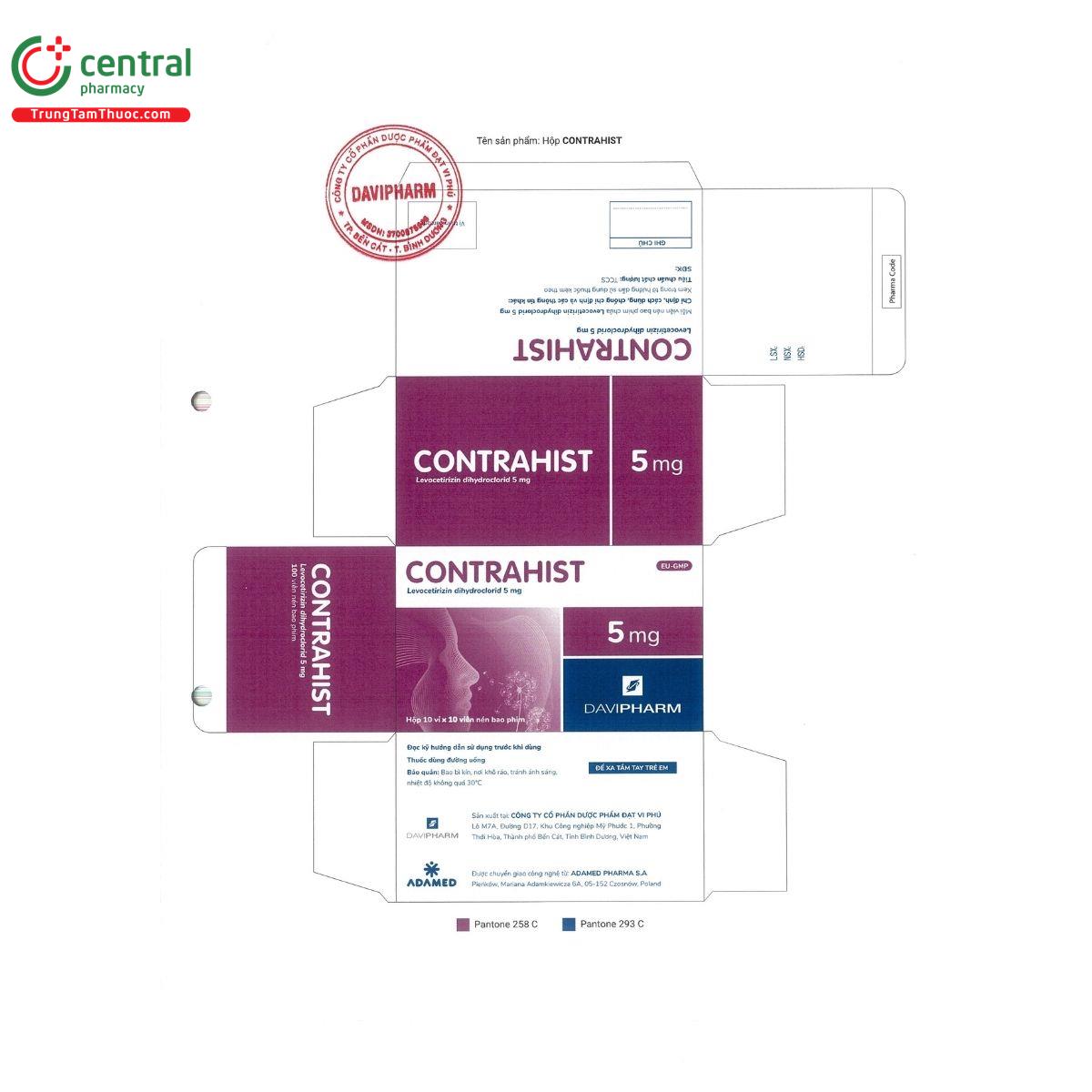 contrahist 5mg 16 D1078