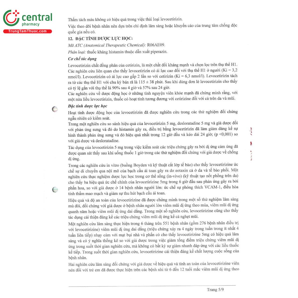 contrahist 5mg 22 U8372