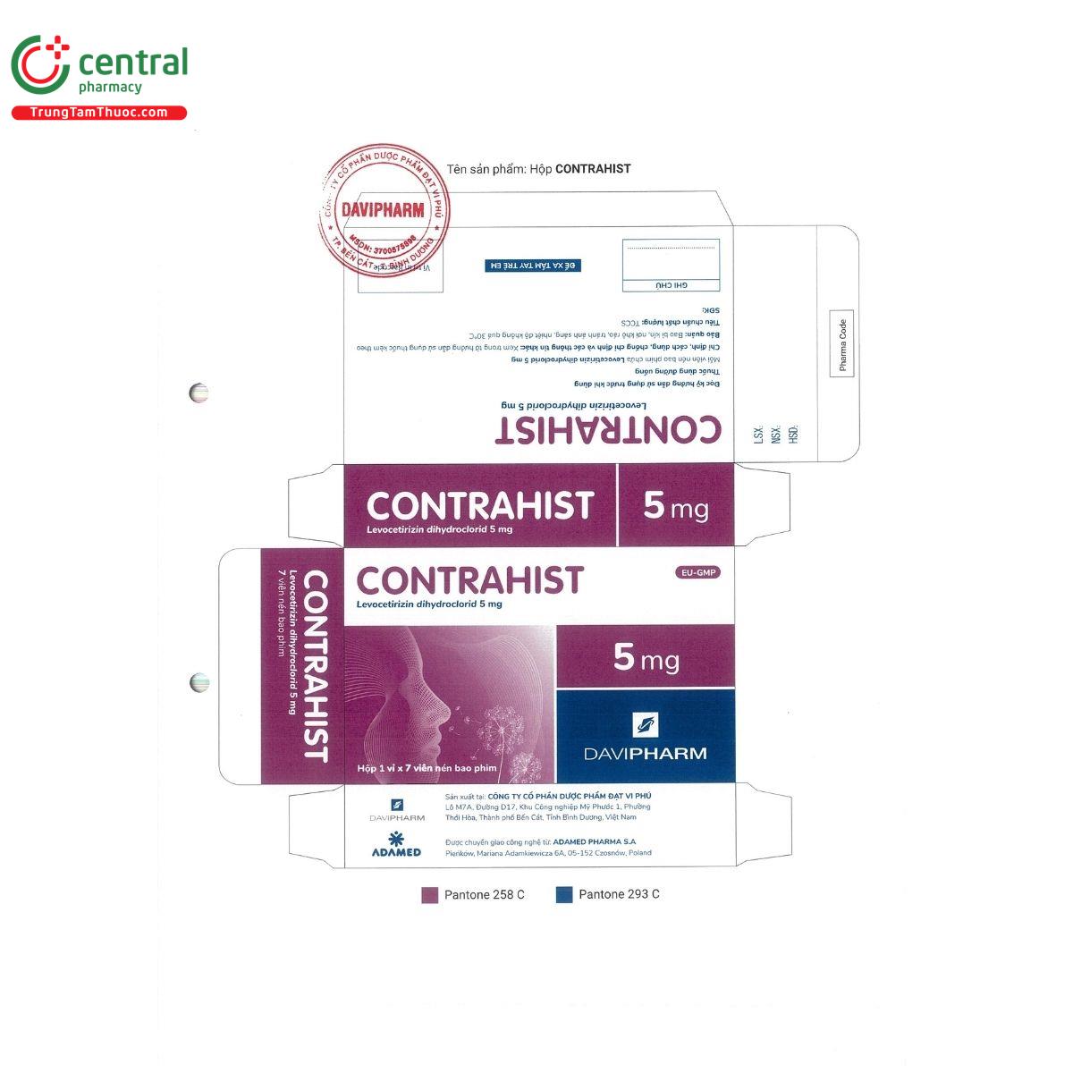 contrahist 5mg L4216