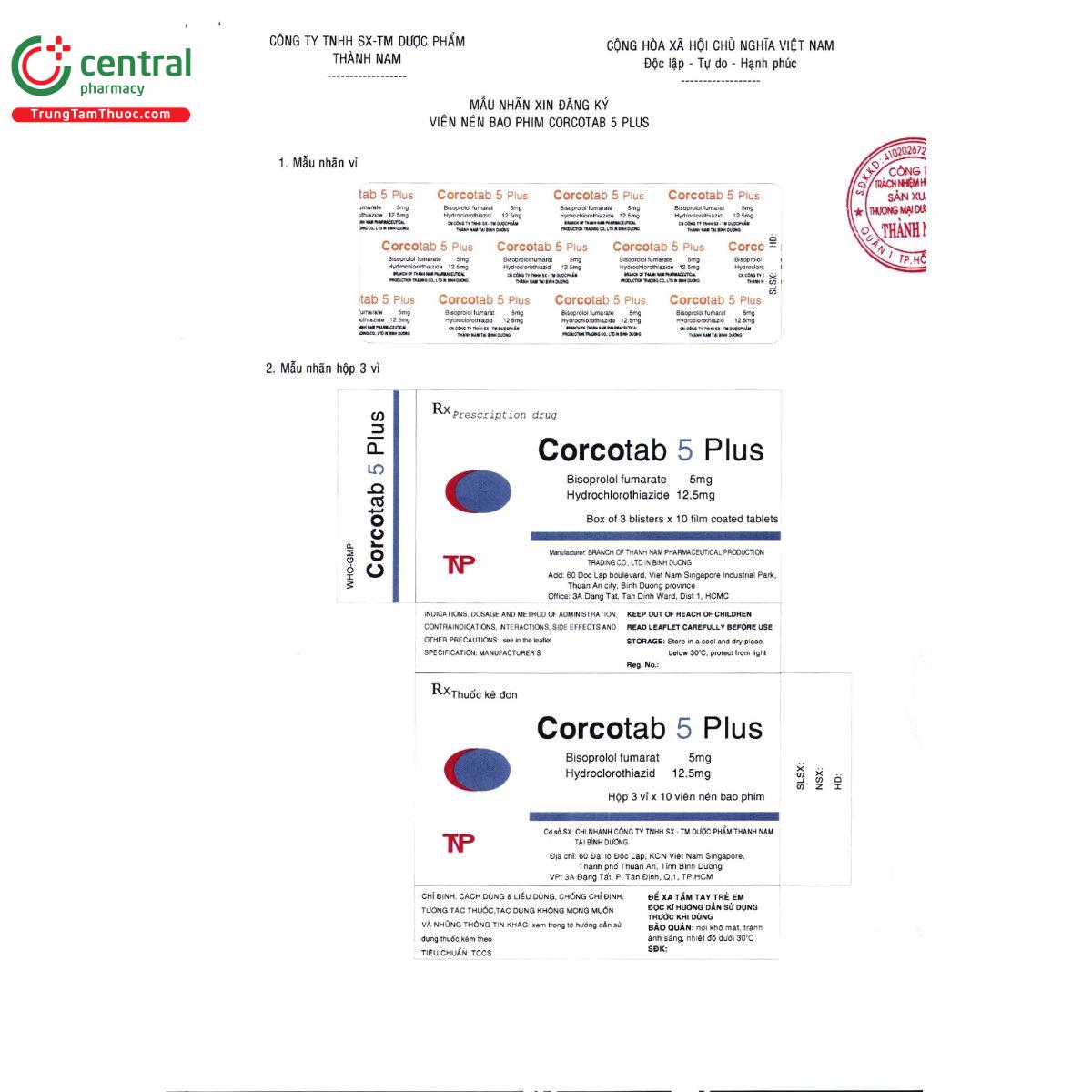 corcotab 5 plus 2 L4647 corcotab 5 plus 2 L4647