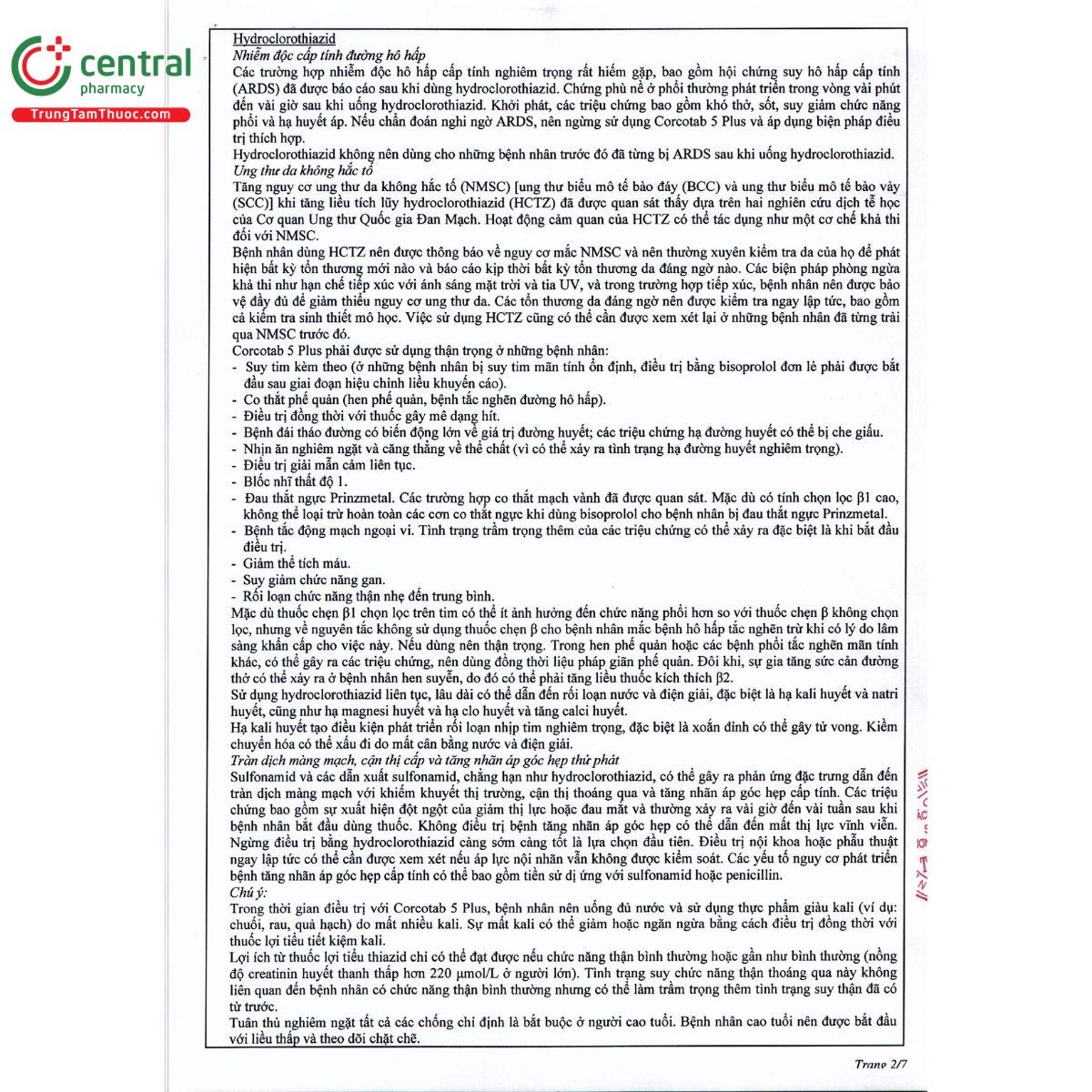 corcotab 5 plus 4 M4640 corcotab 5 plus 4 M4640