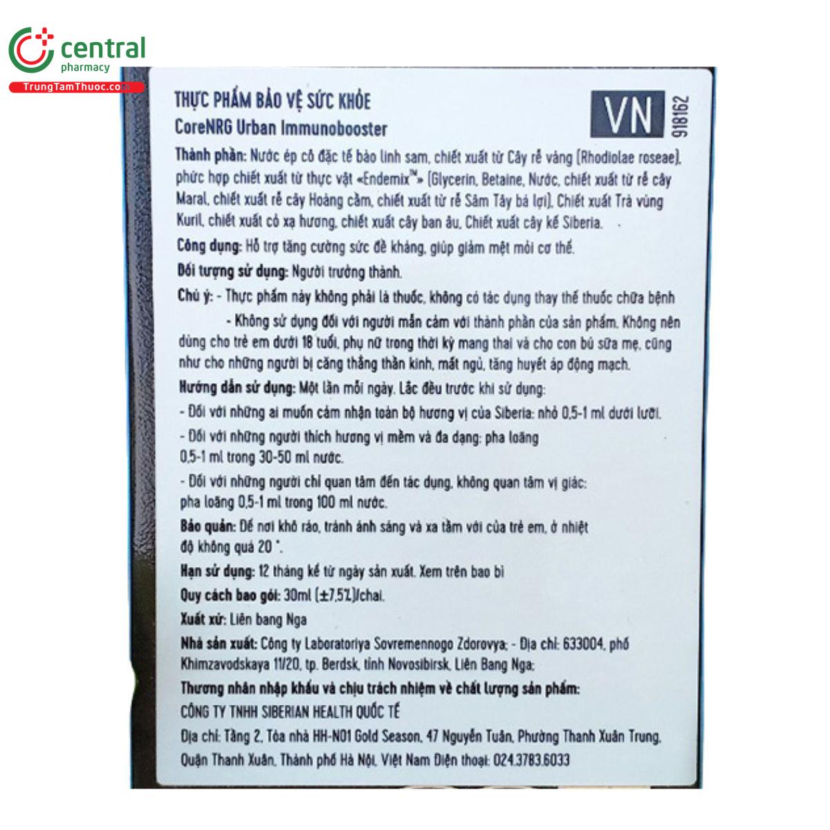 corenrg urban immunobooster 5 T8407 corenrg urban immunobooster 5 T8407