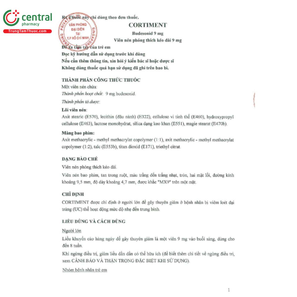 cortiment 9mg 3 T7537 cortiment 9mg 3 T7537