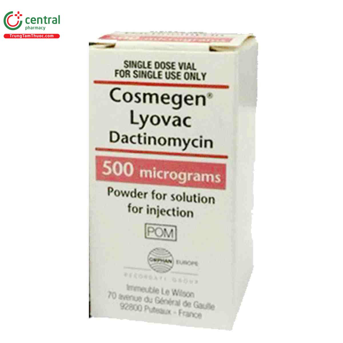 cosmegen lyovac 500mcg 3 D1268