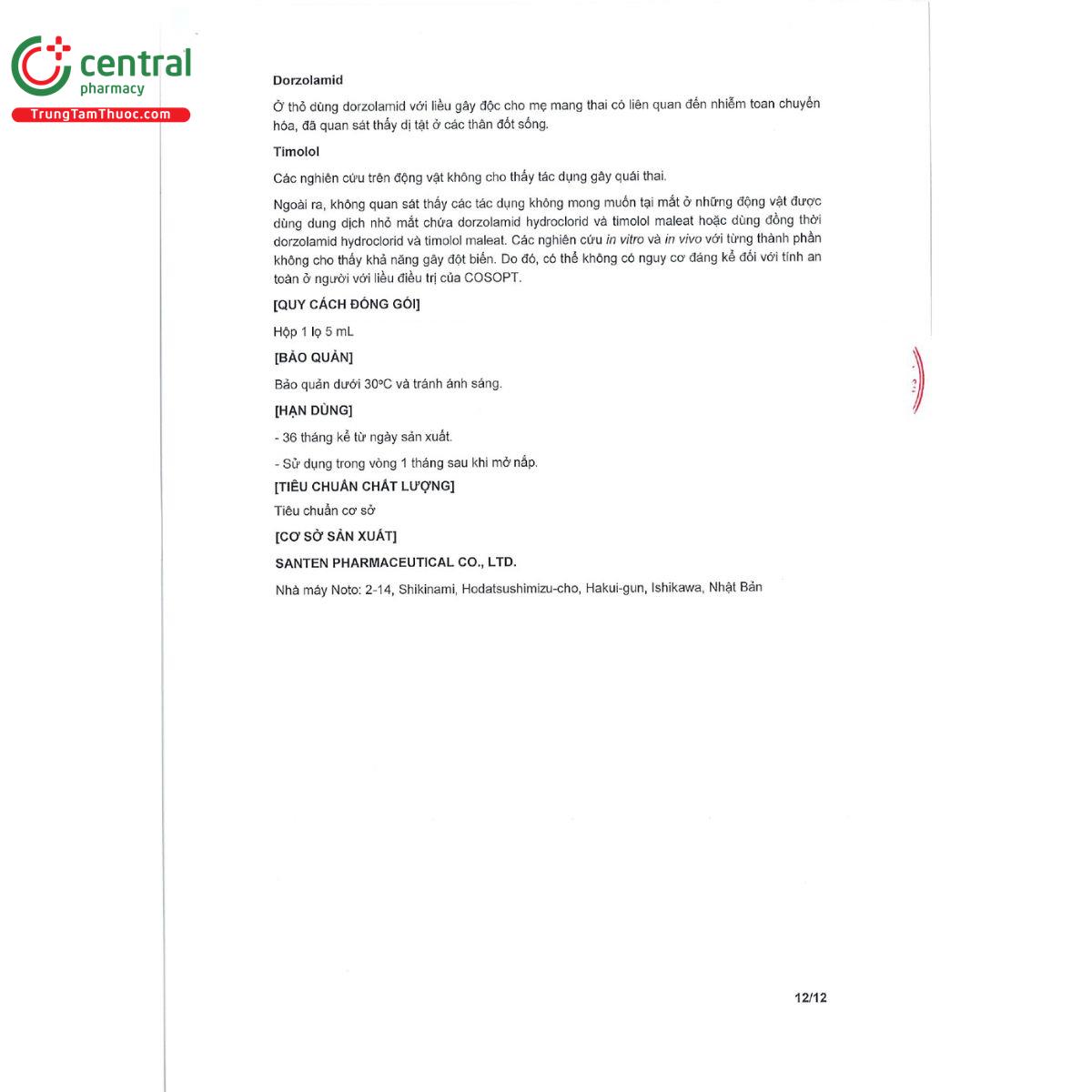 cosopt 5ml 19 A0021