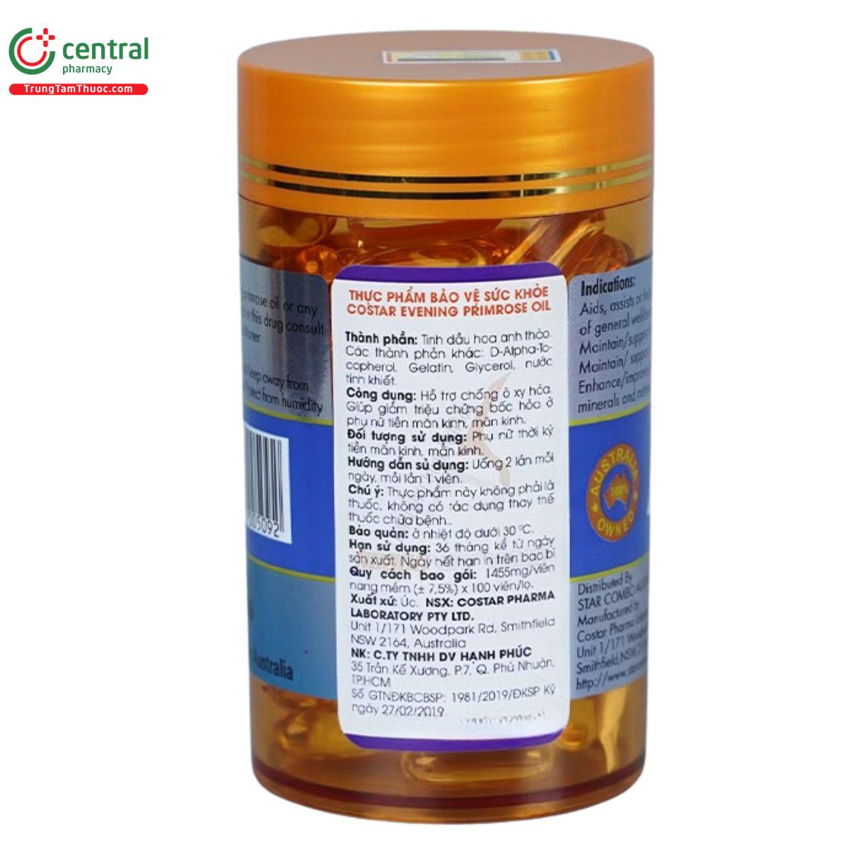 costar evening primrose oil 12 V8400