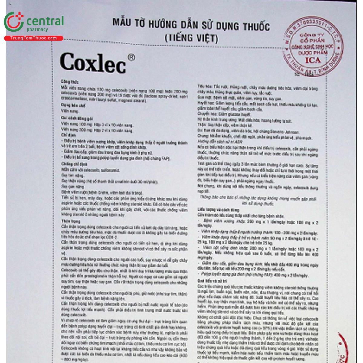 coxlec 200mg 5 C1415 coxlec 200mg 5 C1415