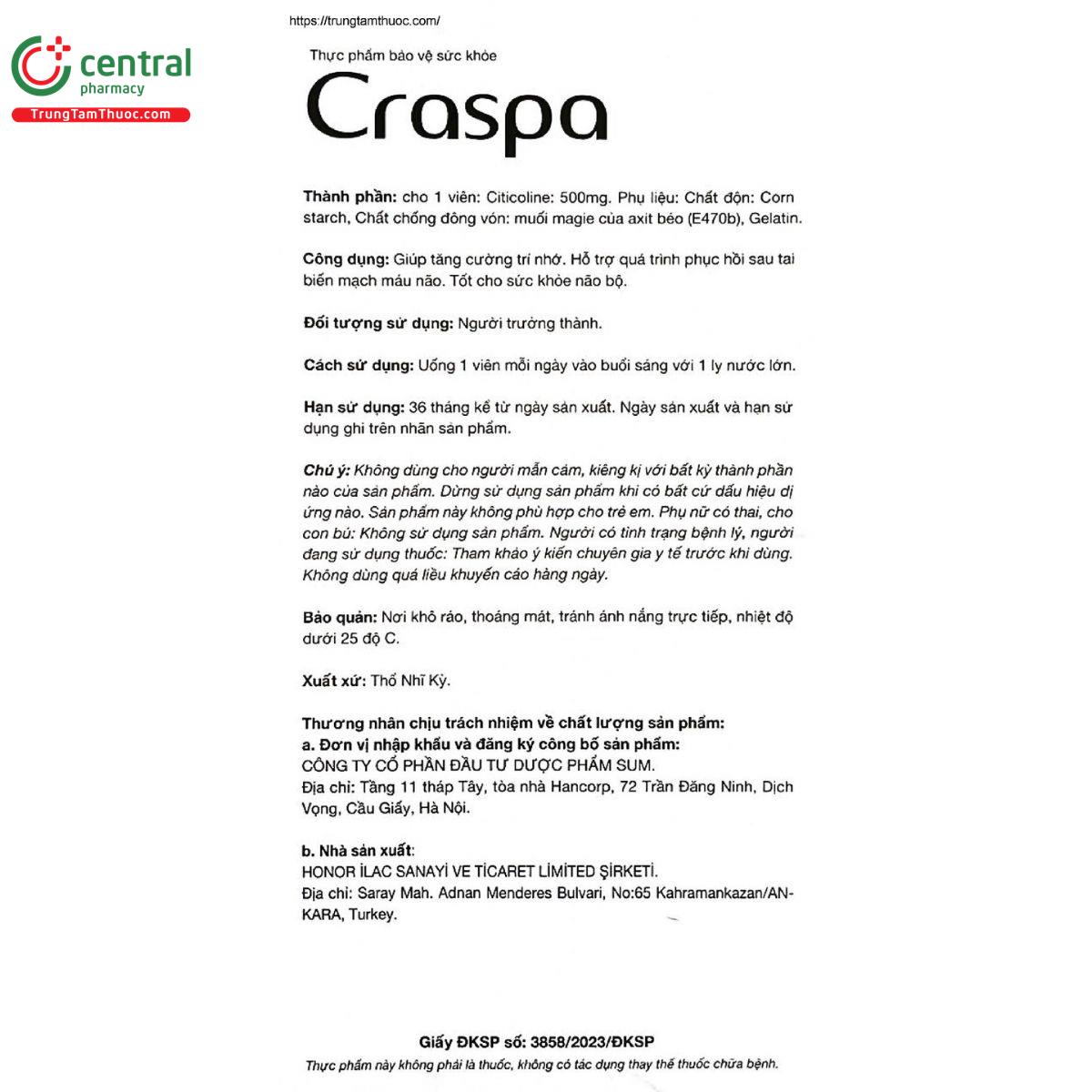 craspa 500mg 13 U8381