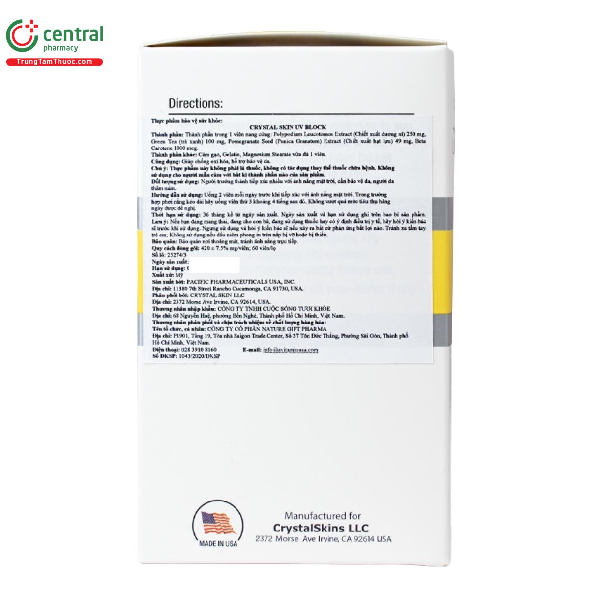 crystal skin uv block 4 D1010 crystal skin uv block 4 D1010
