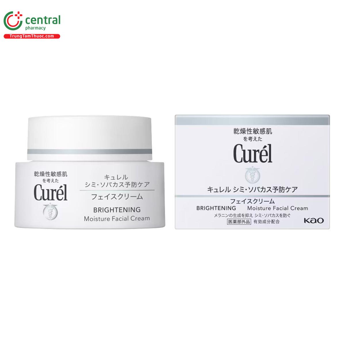 Curél Brightening Moisture Facial Cream - Dưỡng ẩm, làm mềm và sáng da
