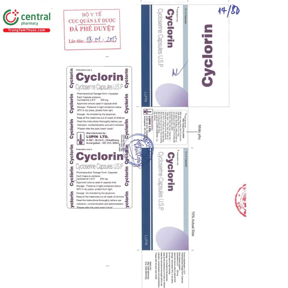 cyclorin 250mg 3 L4441