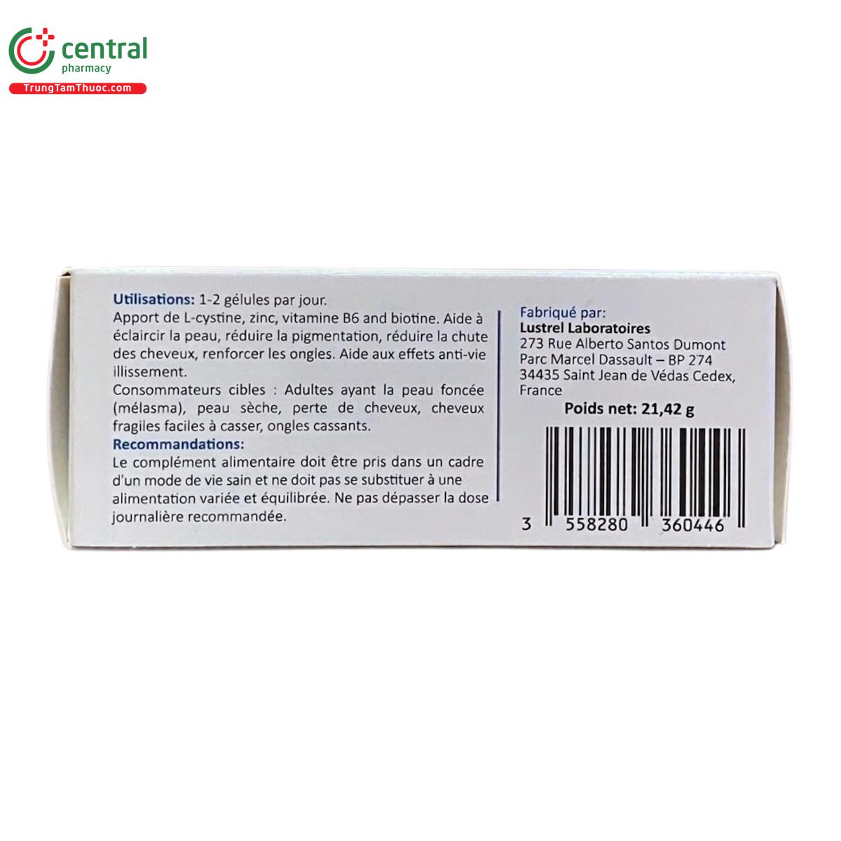 cystine extra lustrel laboratoires 5 A0645 cystine extra lustrel laboratoires 5 A0645