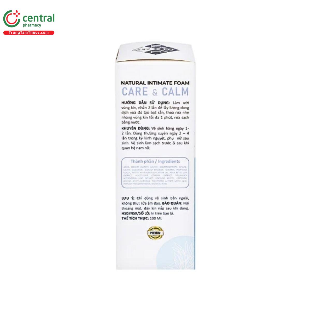 daily lady natural intimate foam care va calm 5 D1027