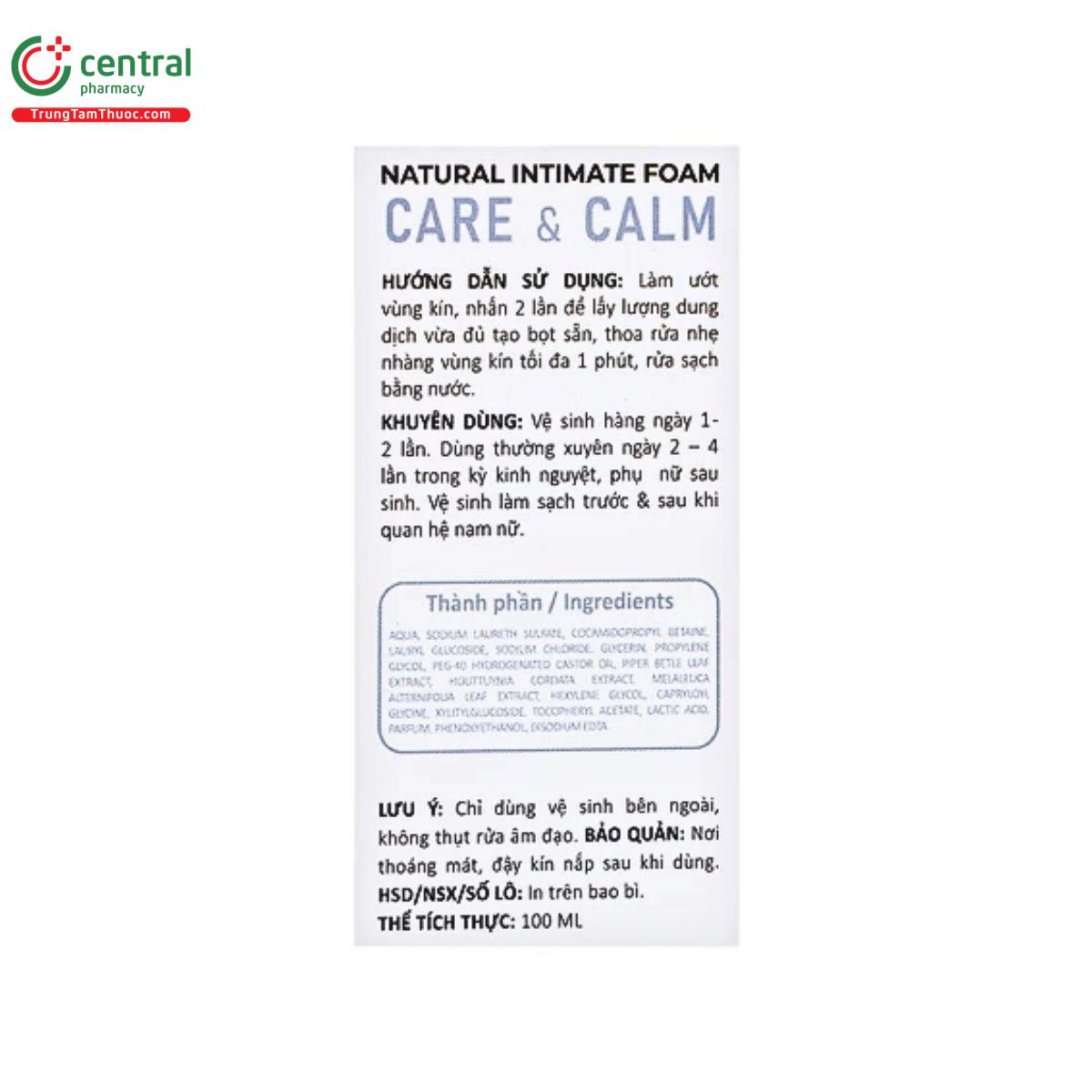 daily lady natural intimate foam care va calm 9 U8464