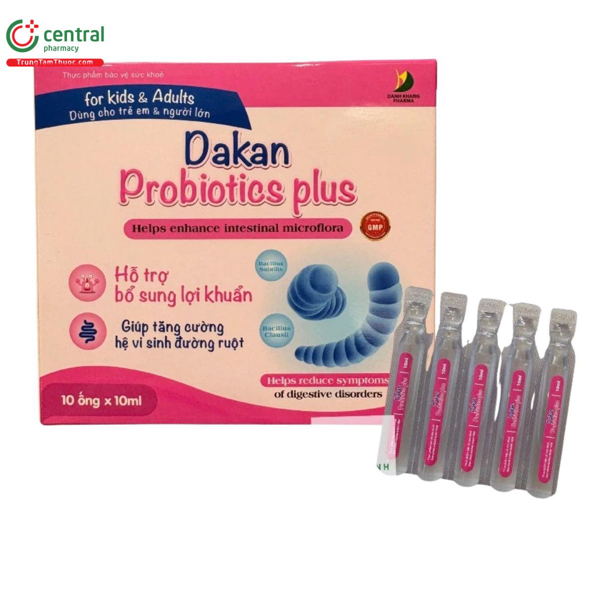 Thuốc Dakan Probiotics Plus - Bổ sung vi khuẩn có lợi cho đường ruột