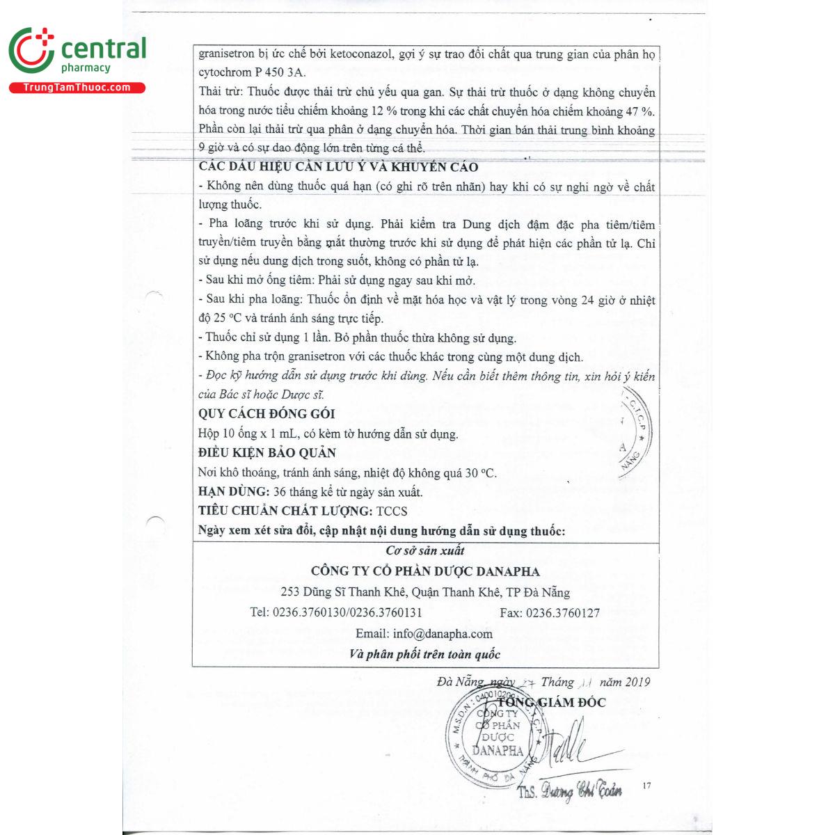 danisetron 1mg 5 T7225