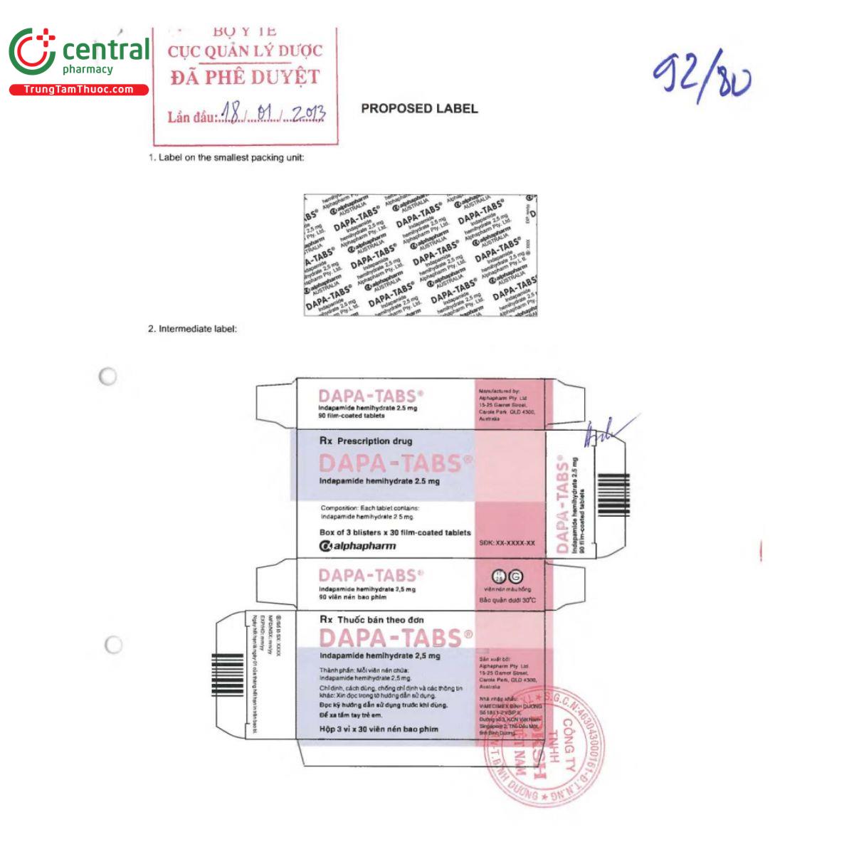 dapa tabs 2 K4183 dapa tabs 2 K4183