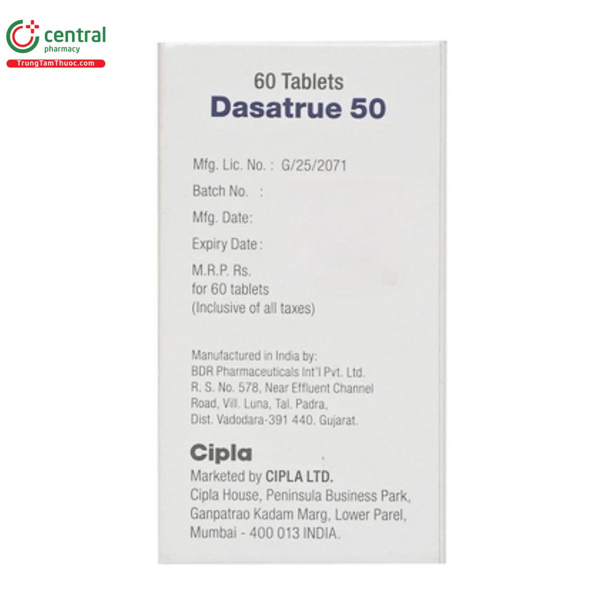 dasatrue 50mg 4 F2042