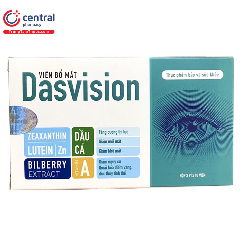 [CHÍNH HÃNG] Thuốc Dasvision HDPharma tăng cường thị lực