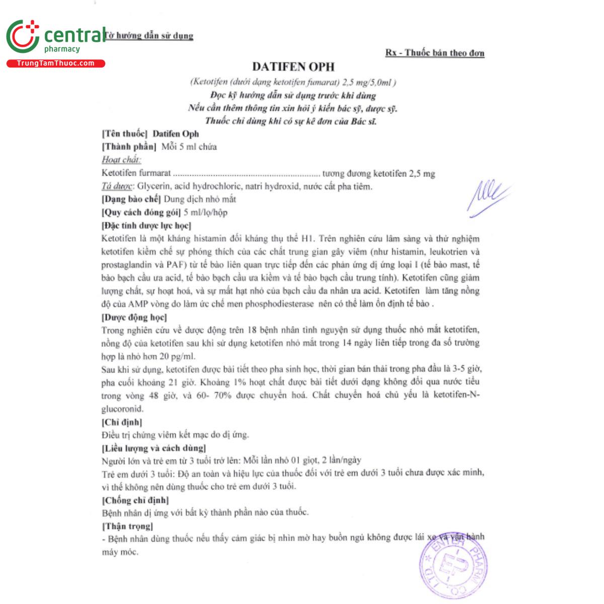 datifen oph 3 R7525 datifen oph 3 R7525