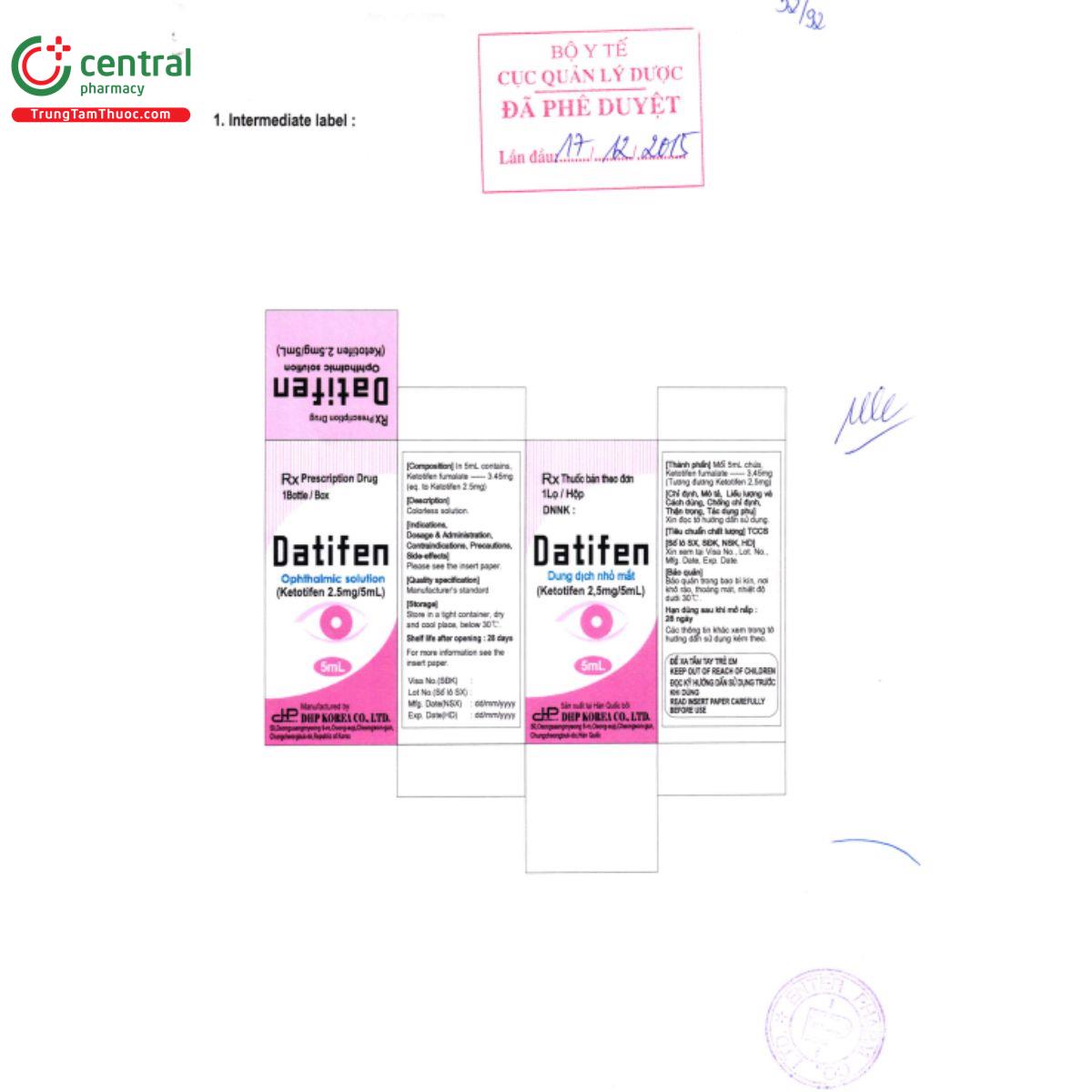 datifen oph 5 A0504 datifen oph 5 A0504