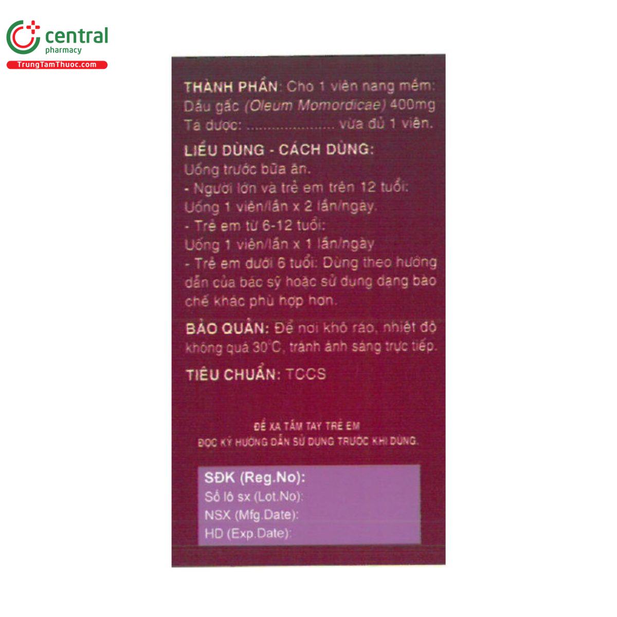 dau gac haduroten 400mg 3 R6066 dau gac haduroten 400mg 3 R6066